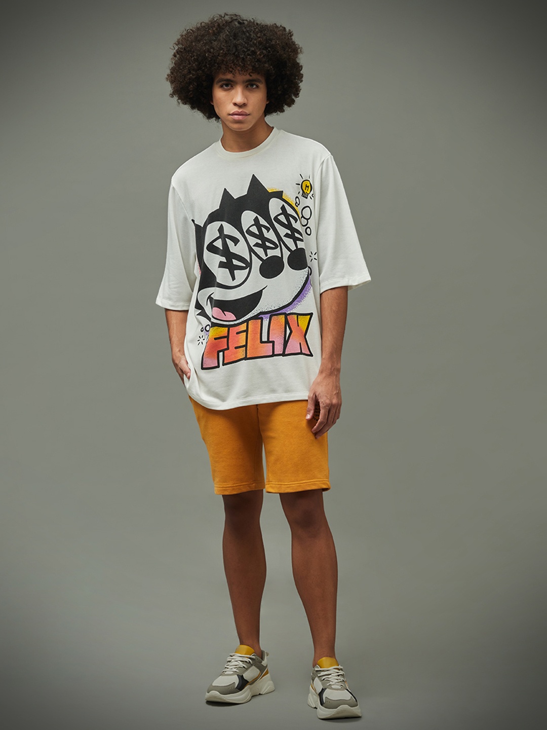 

ONLY Conversational Printed Cotton T-shirt, White
