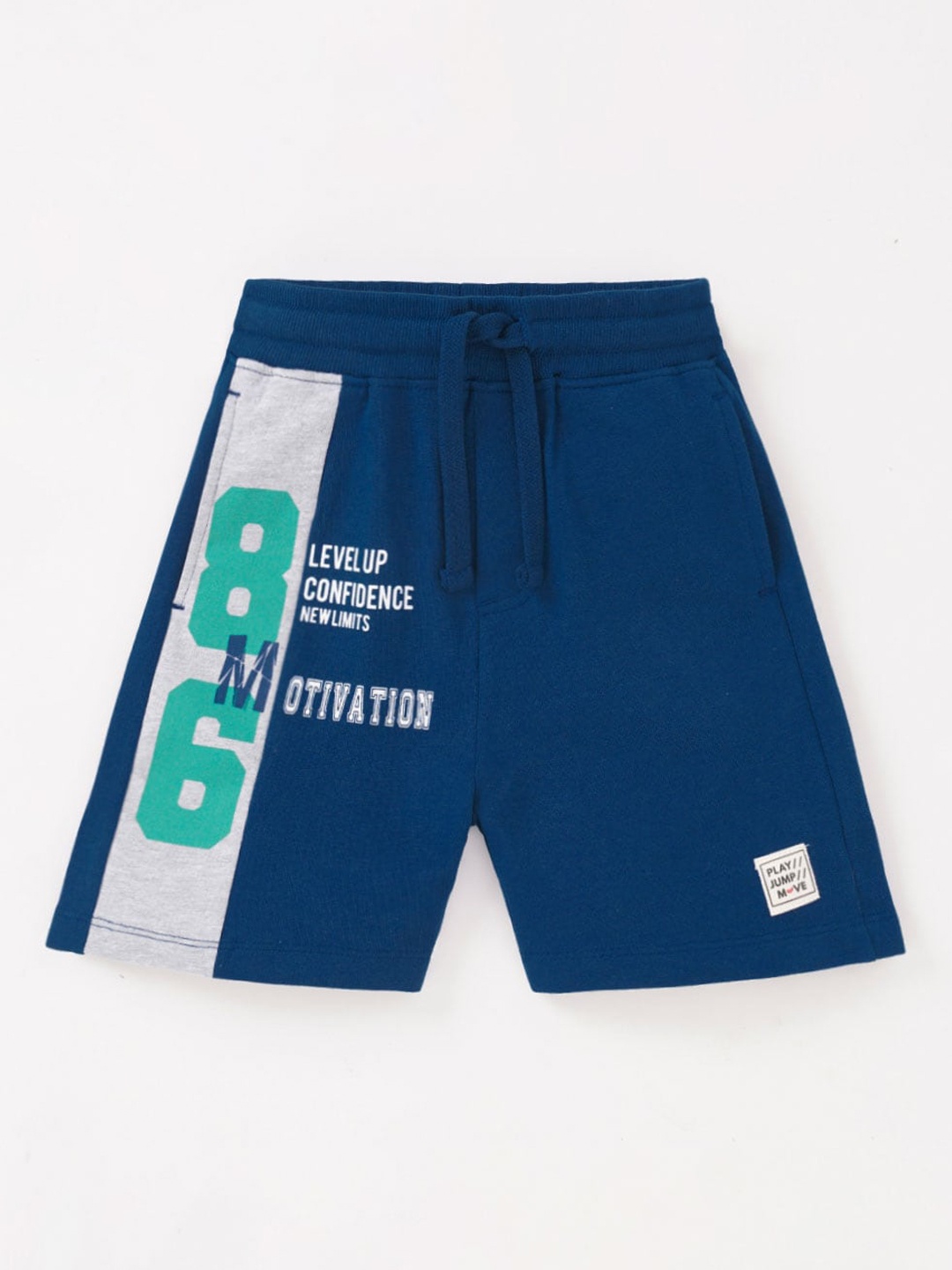

Ed-a-Mamma Boys Printed Cotton Sports Shorts, Navy blue