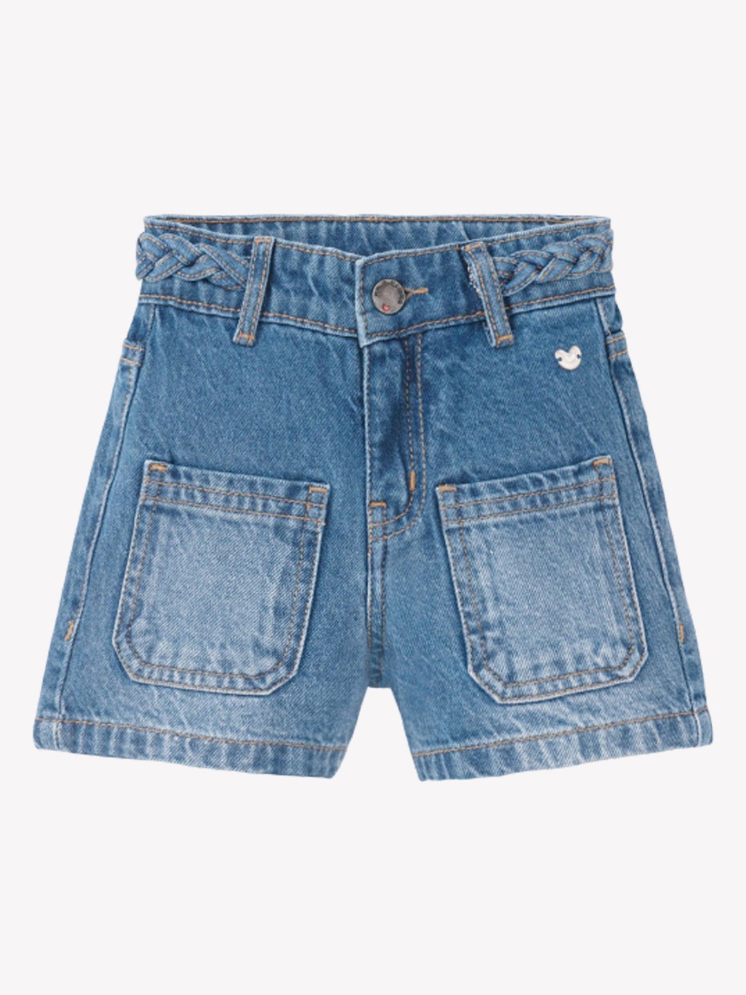 

Ed-a-Mamma Girls Washed Denim Shorts, Blue