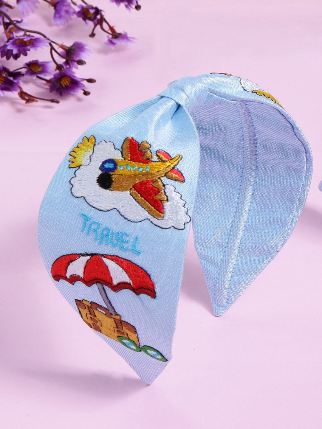

JIRON Wanderer Embroidered Hairband, Blue