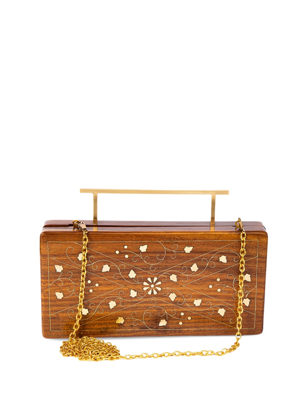 

Jalwa Art Ethnic Self Desig Structured Sling Bag, Brown