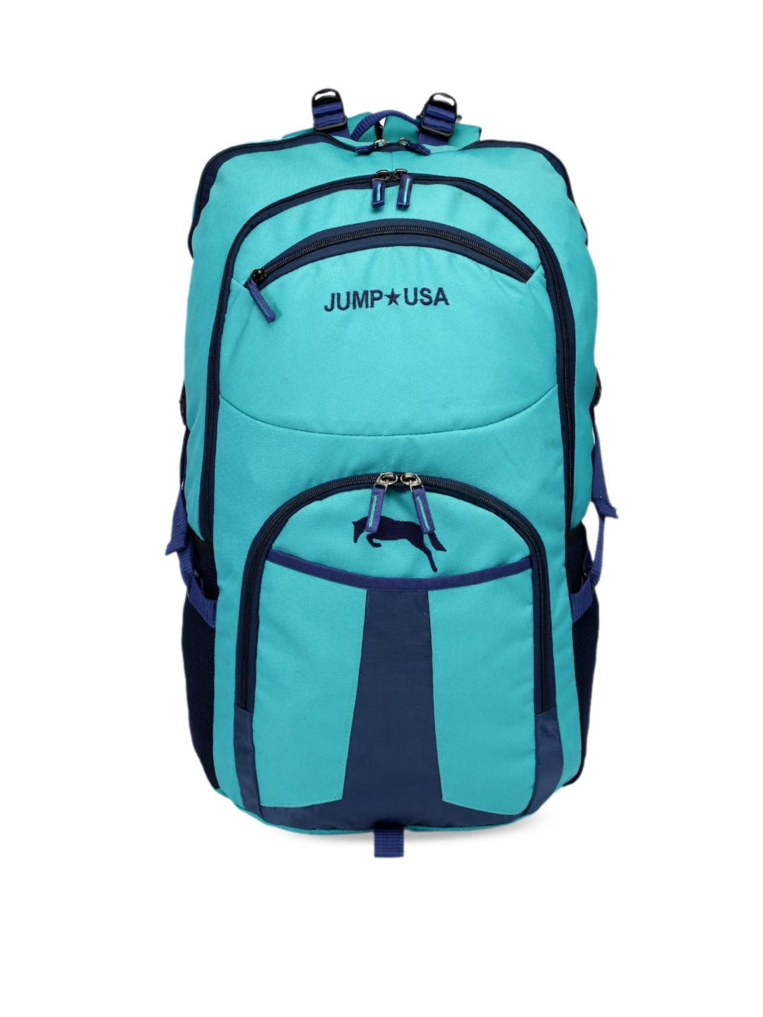 

JUMP USA Colourblocked Compression Straps Large Travel Rucksacks, Sea green
