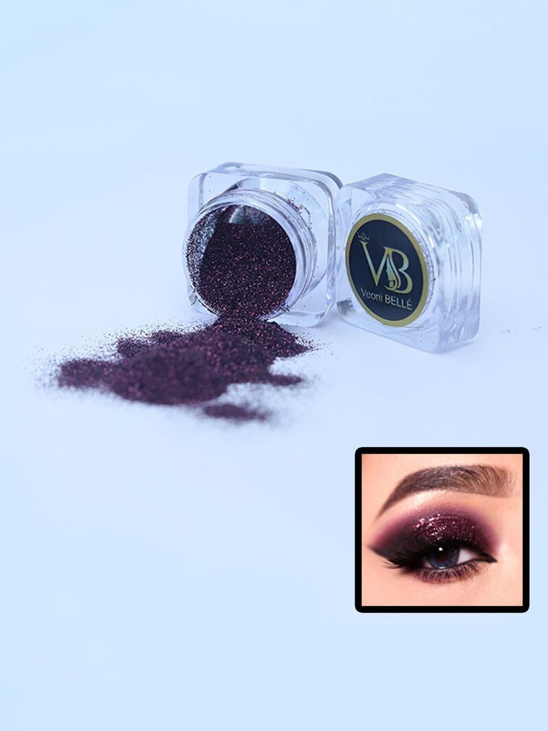 

Veoni BELLE HD Holographic Glitter Superfine Eyeshadow - 5gm - Wine, Purple
