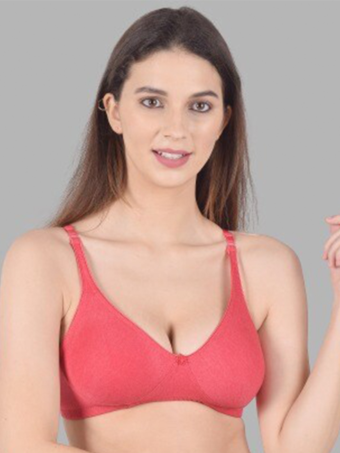

Apraa & Parma Non-Wired Non-Padded Anti-Odour Workout Bra, Red