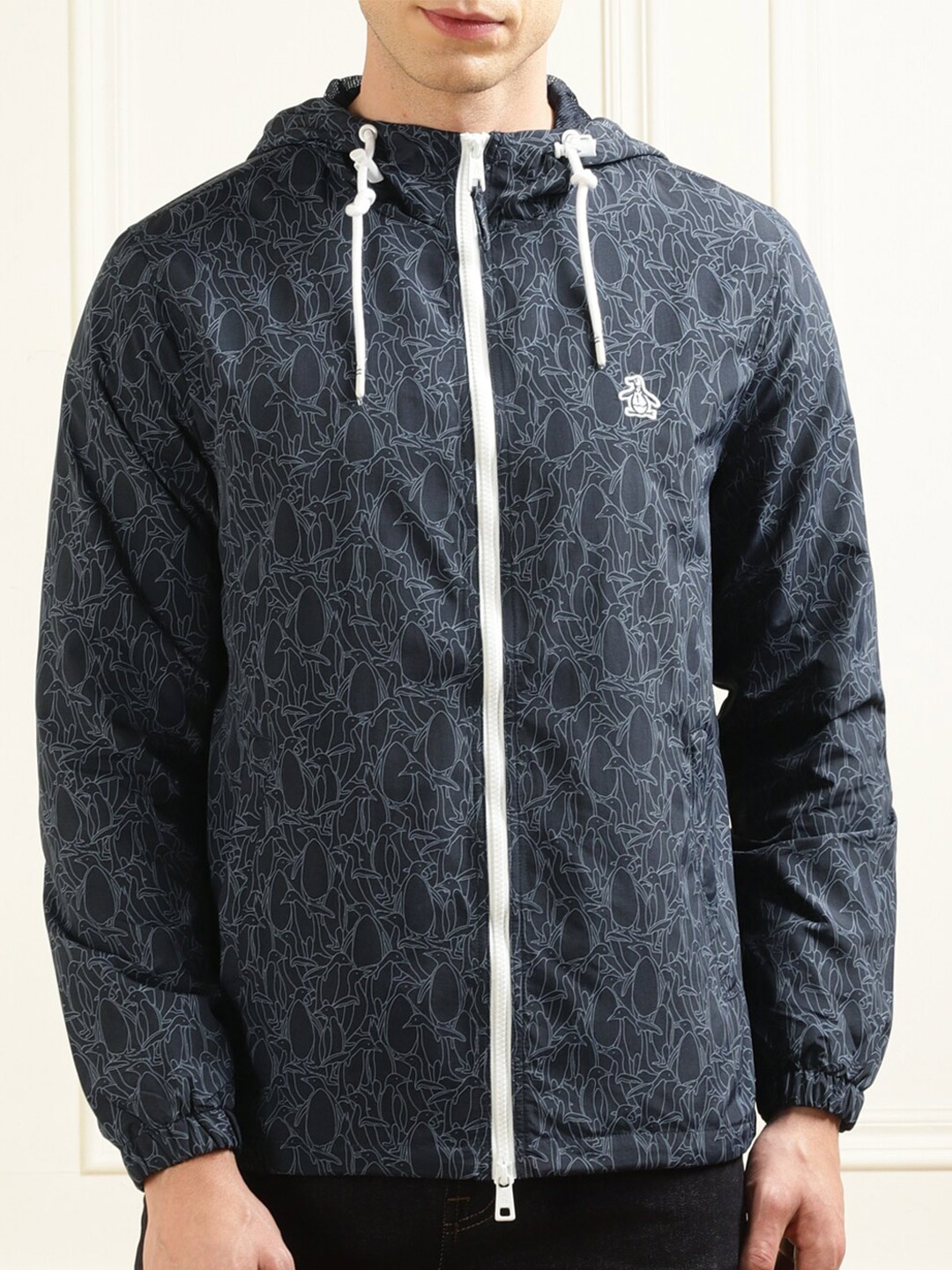 

Original Penguin Front-Open Hooded Sweatshirt, Navy blue