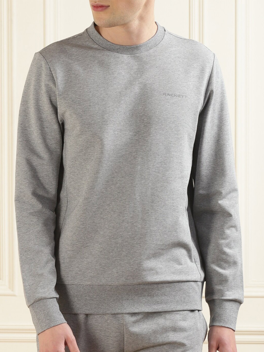 

HACKETT LONDON Round Neck Sweatshirt, Grey