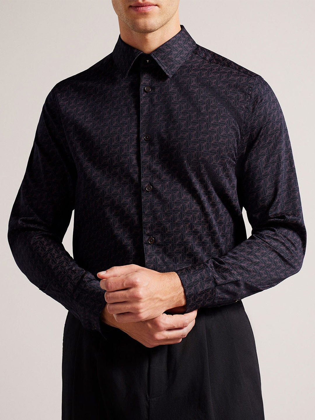 

Ted Baker Abstarct Printed Casual Shirt, Navy blue
