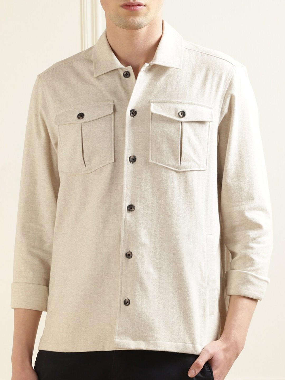 

HACKETT LONDON Men Casual Shirt, Beige