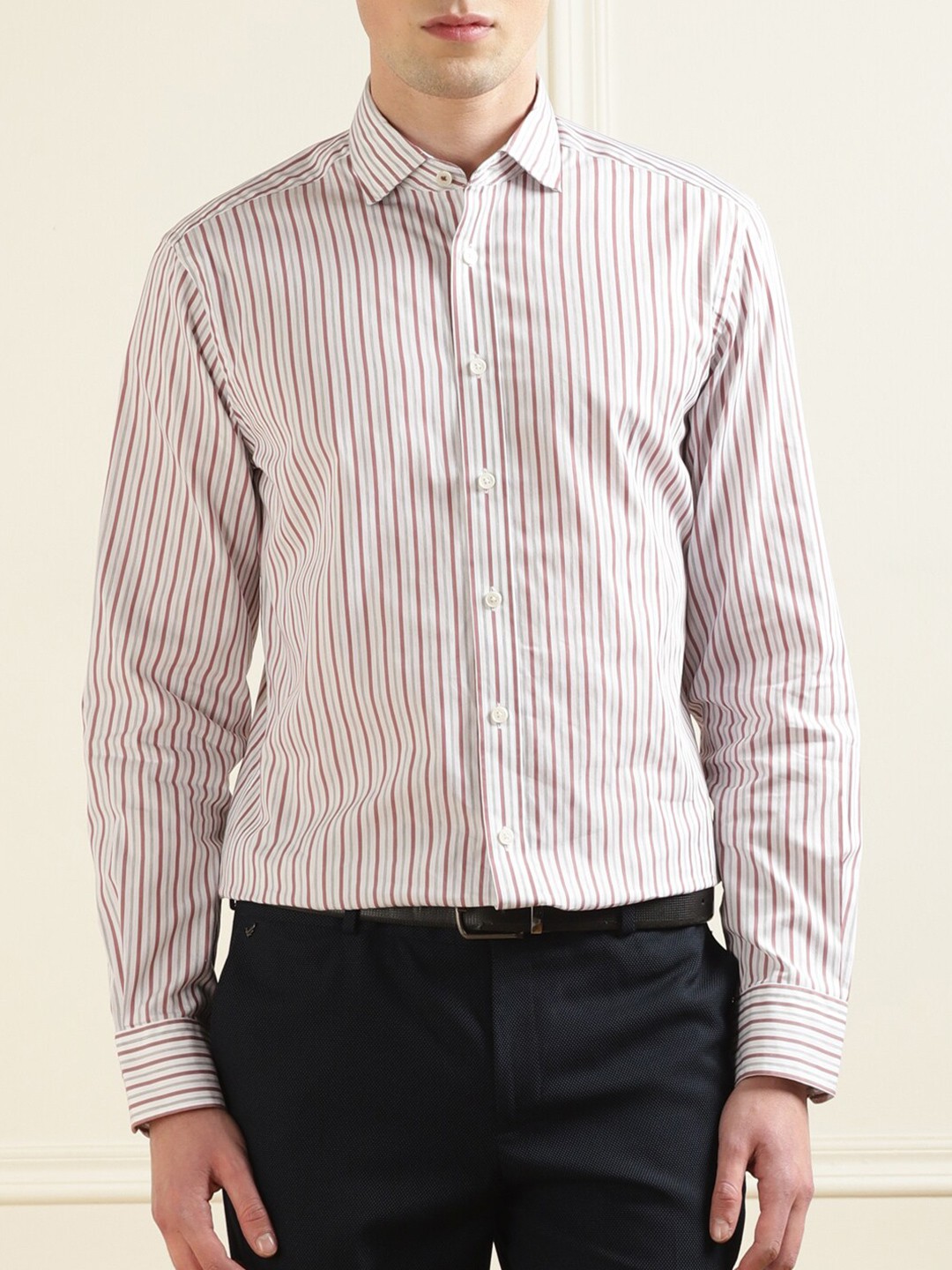 

HACKETT LONDON Striped Cotton Casual Shirt, White