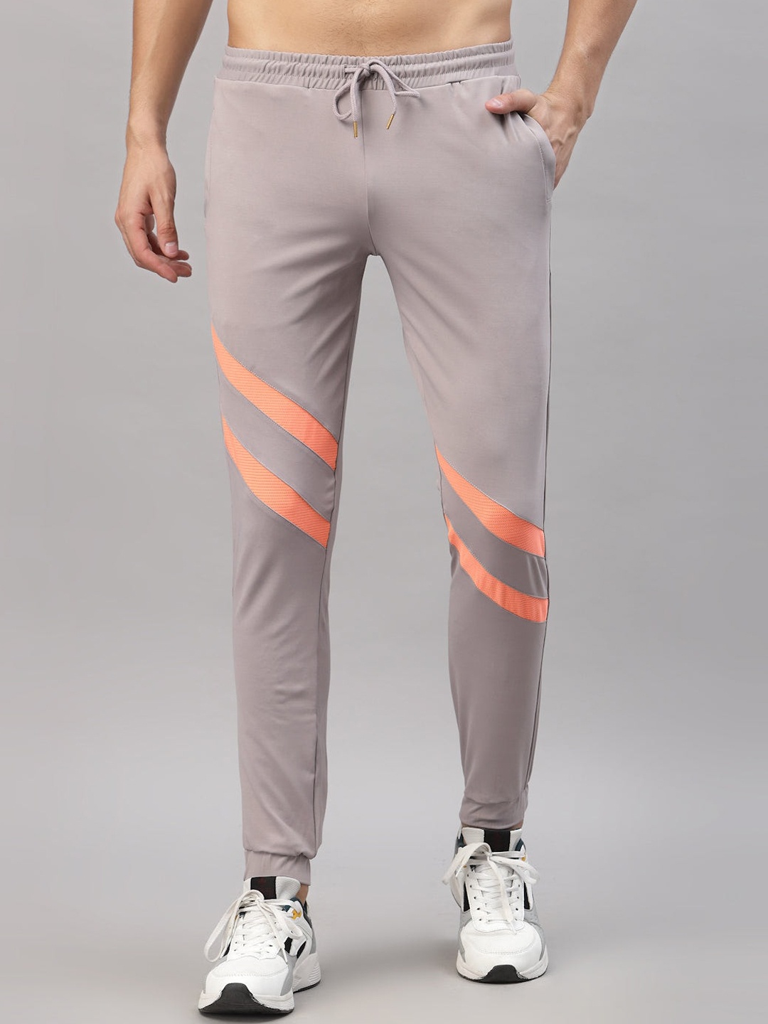 

JUMP USA Men Active Wear Slim-Fit Joggers, Grey