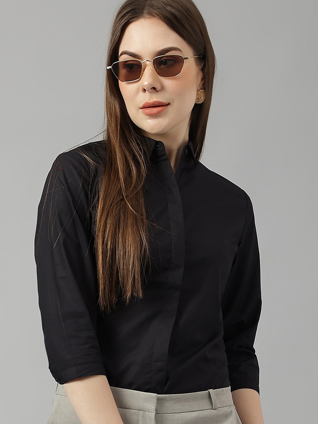 

Hancock Pure Cotton Formal Shirt, Black