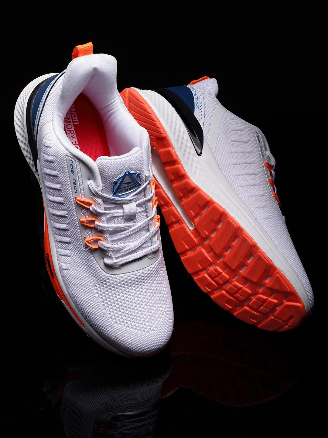 

ASIAN Men Woven Design Lightweight Sneakers, White