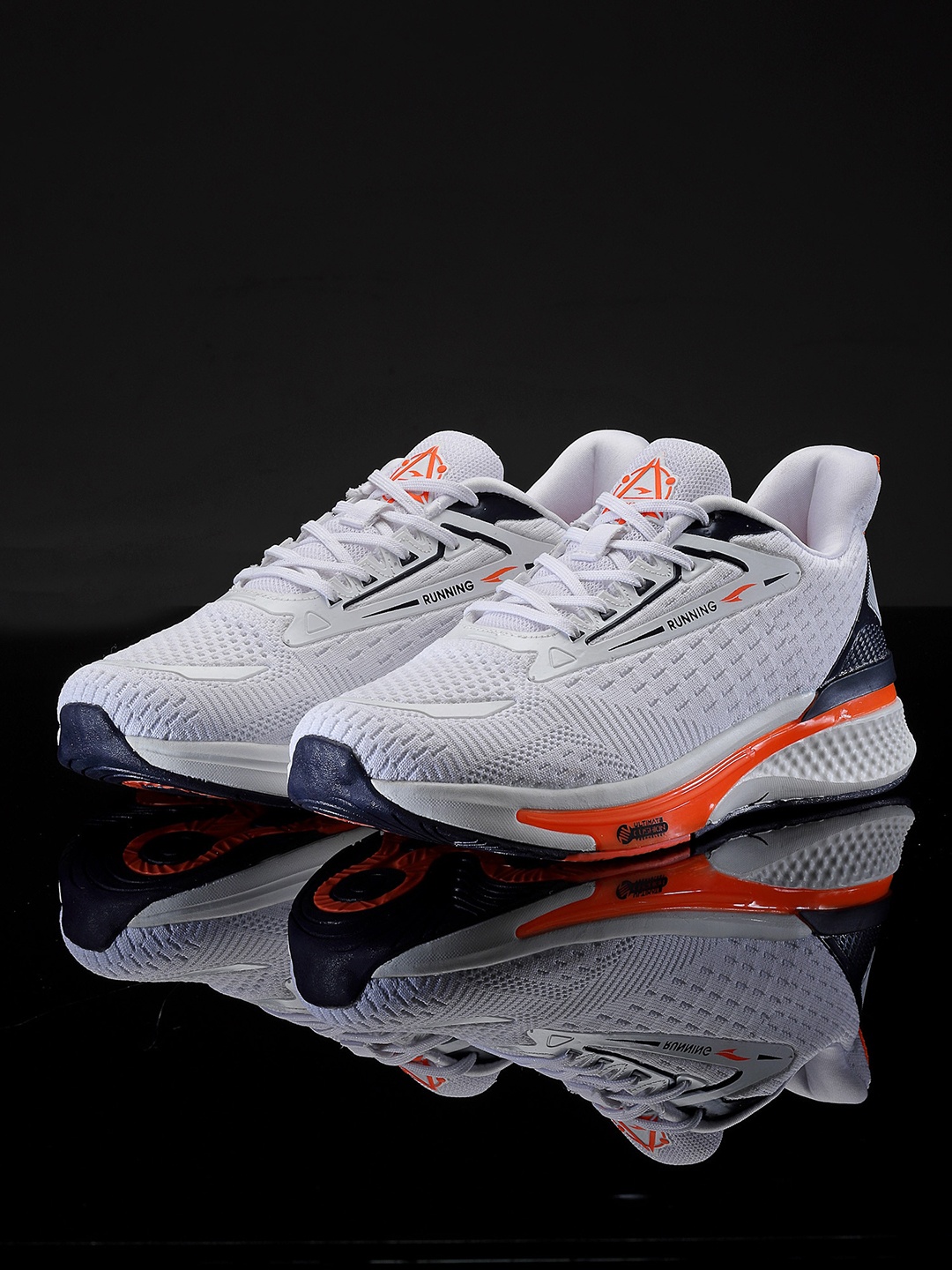 

ASIAN Men Woven Design Lightweight Sneakers, White