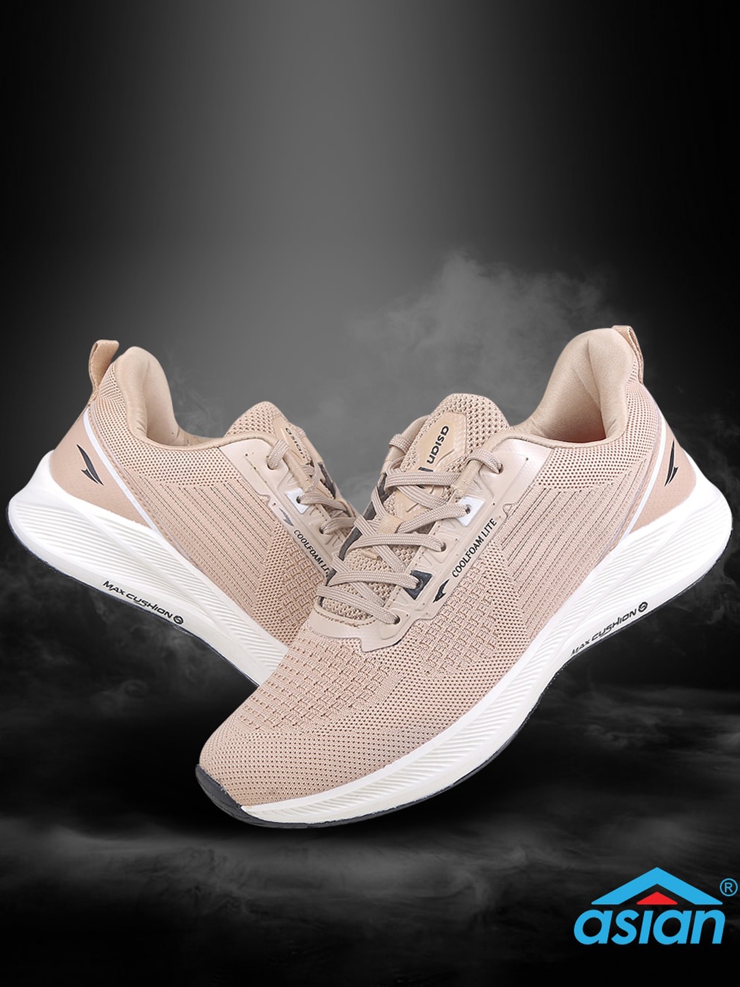 

ASIAN Men Woven Design Lightweight Sneakers, Grey