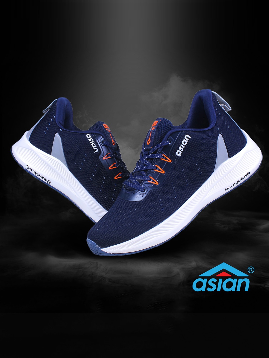 

ASIAN Men Woven Design Sneakers, Navy blue