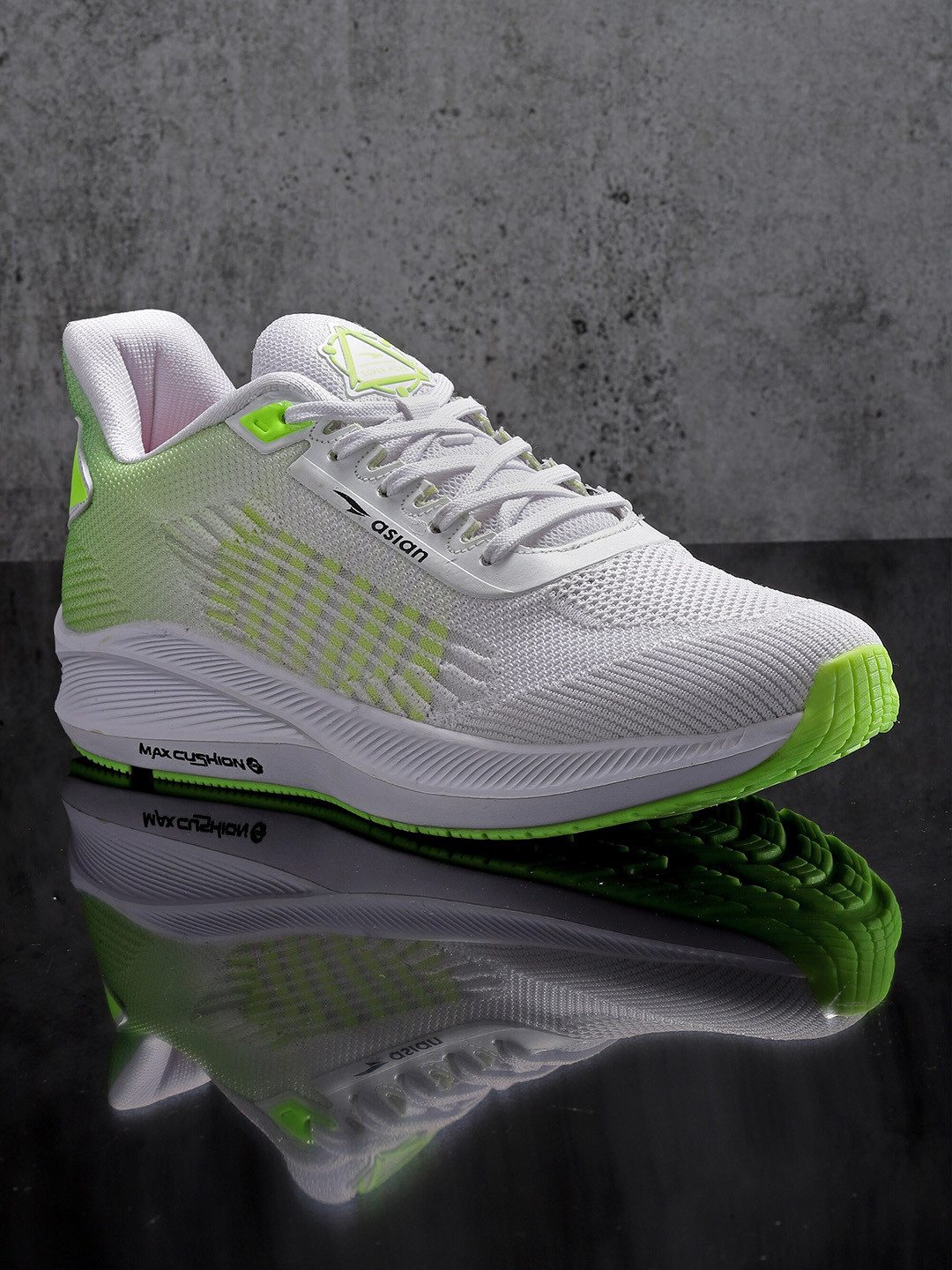 

ASIAN Men Woven Design Lightweight Sneakers, White