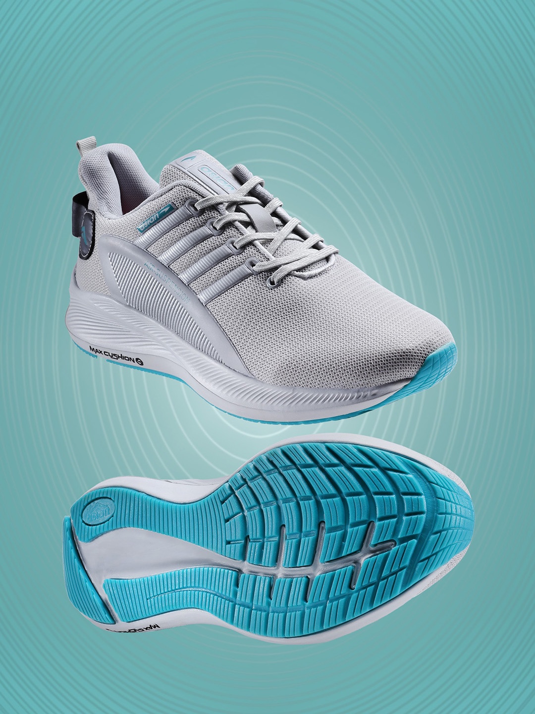 

ASIAN Men Woven Design Lightweight Sneakers, Grey