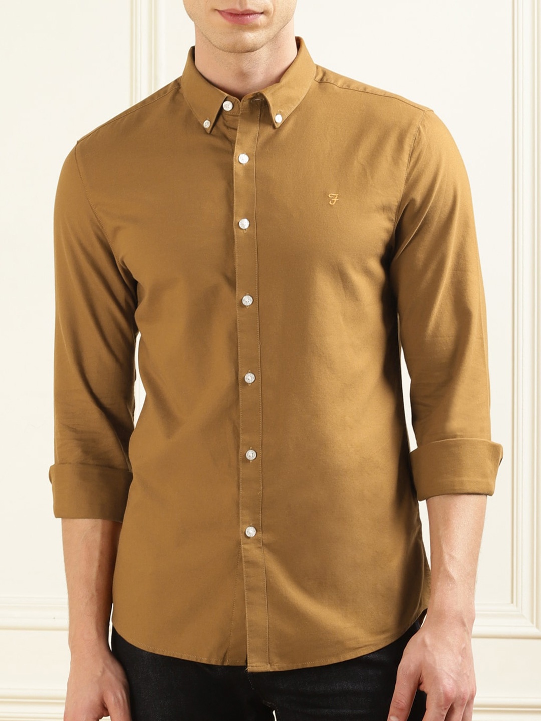 

Farah Cotton Casual Shirt, Brown