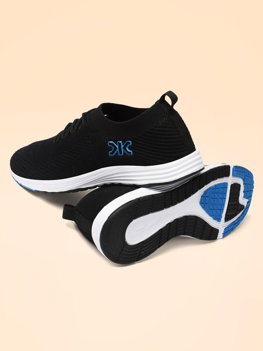 

Killer Men Woven Design Lightweight Sneakers, Black