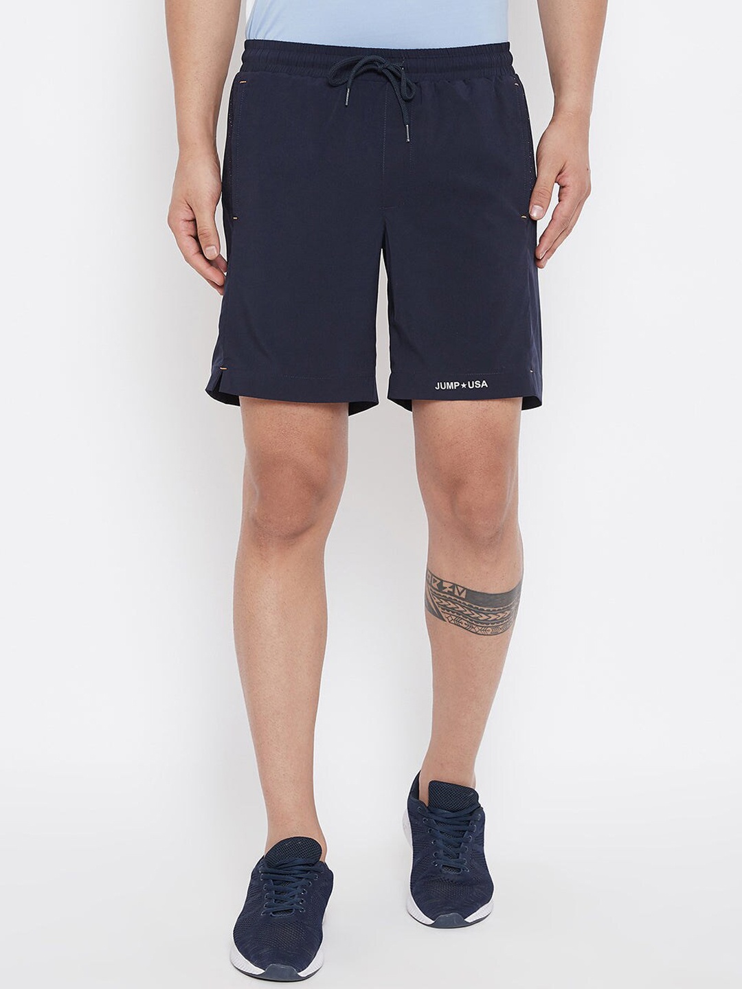 

JUMP USA Men Sports Shorts With e-Dry Technology, Navy blue