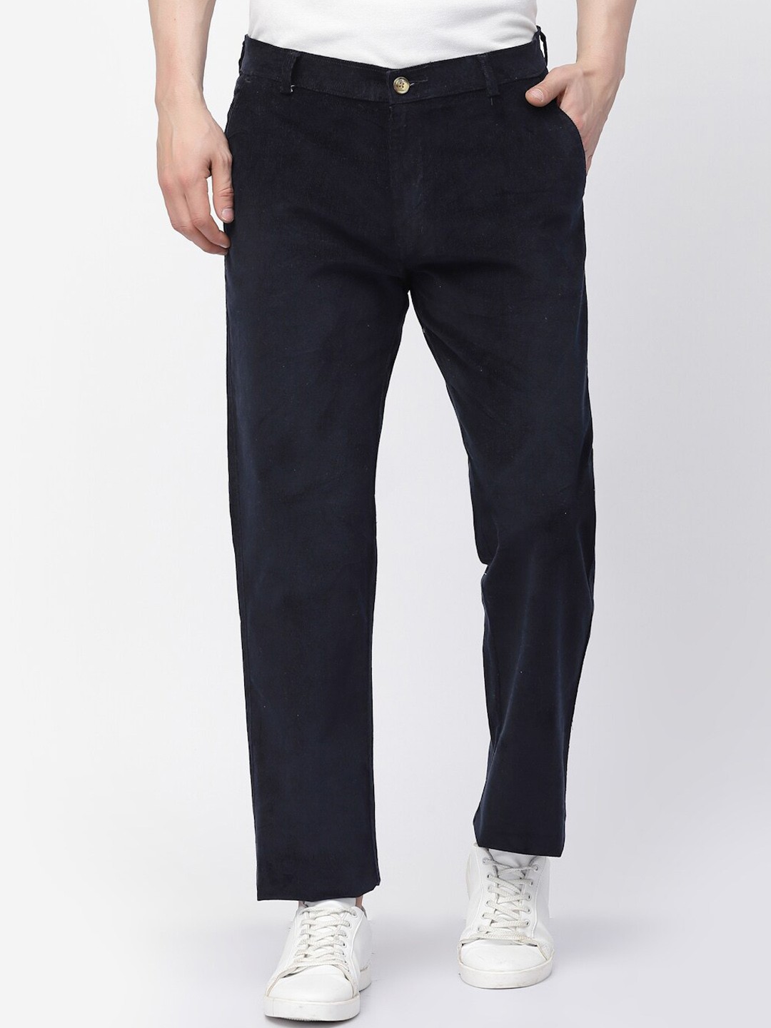 

TNG Men Slim Fit Mid-Rise Stretchable Cotton Jeans, Navy blue