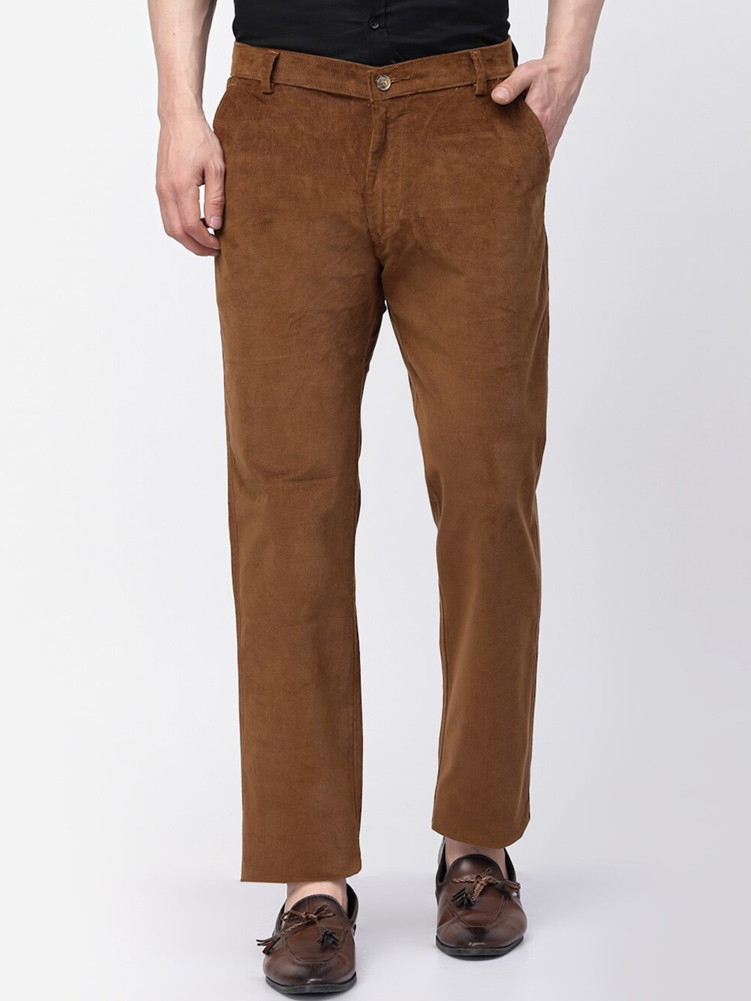 

TNG Men Slim Fit Mid-Rise Stretchable Cotton Jeans, Brown