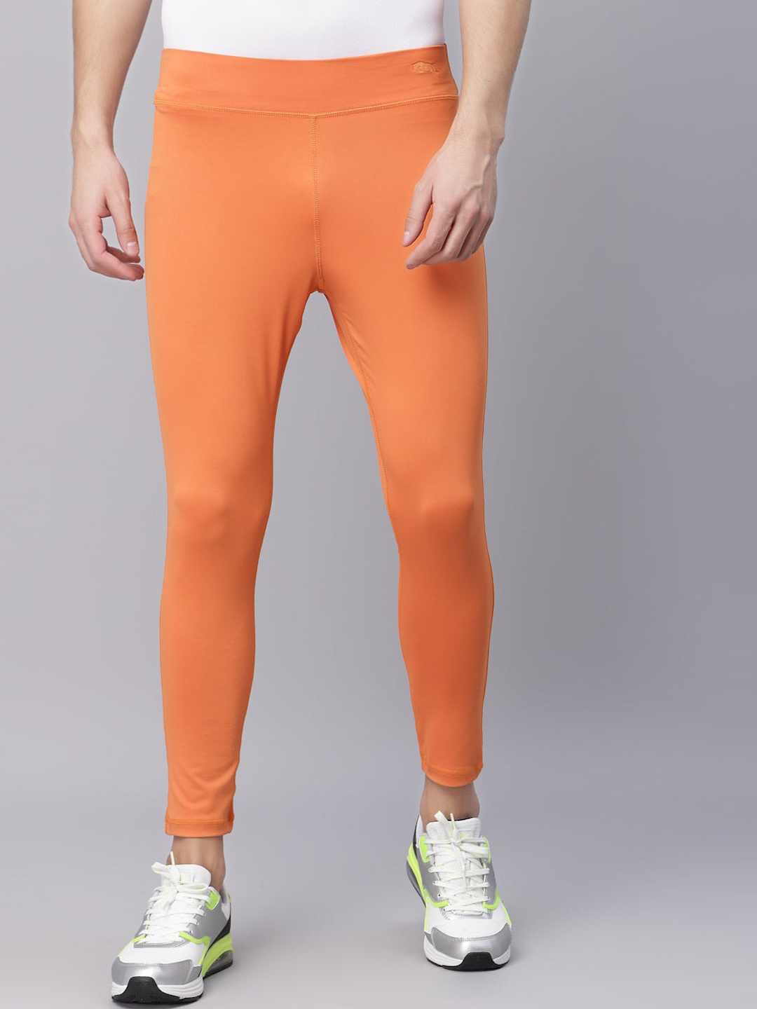 

JUMP USA Men Rapid-Dry Anti Microbial Training Tights, Orange