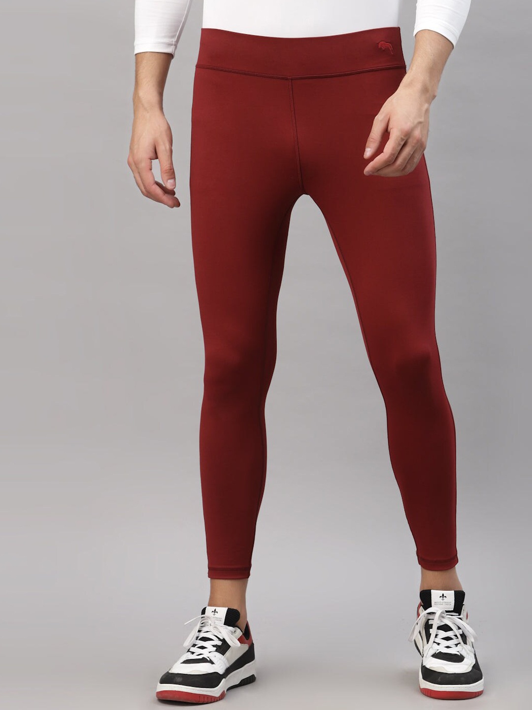 

JUMP USA Men Rapid Dry-Fit Training Tights, Maroon