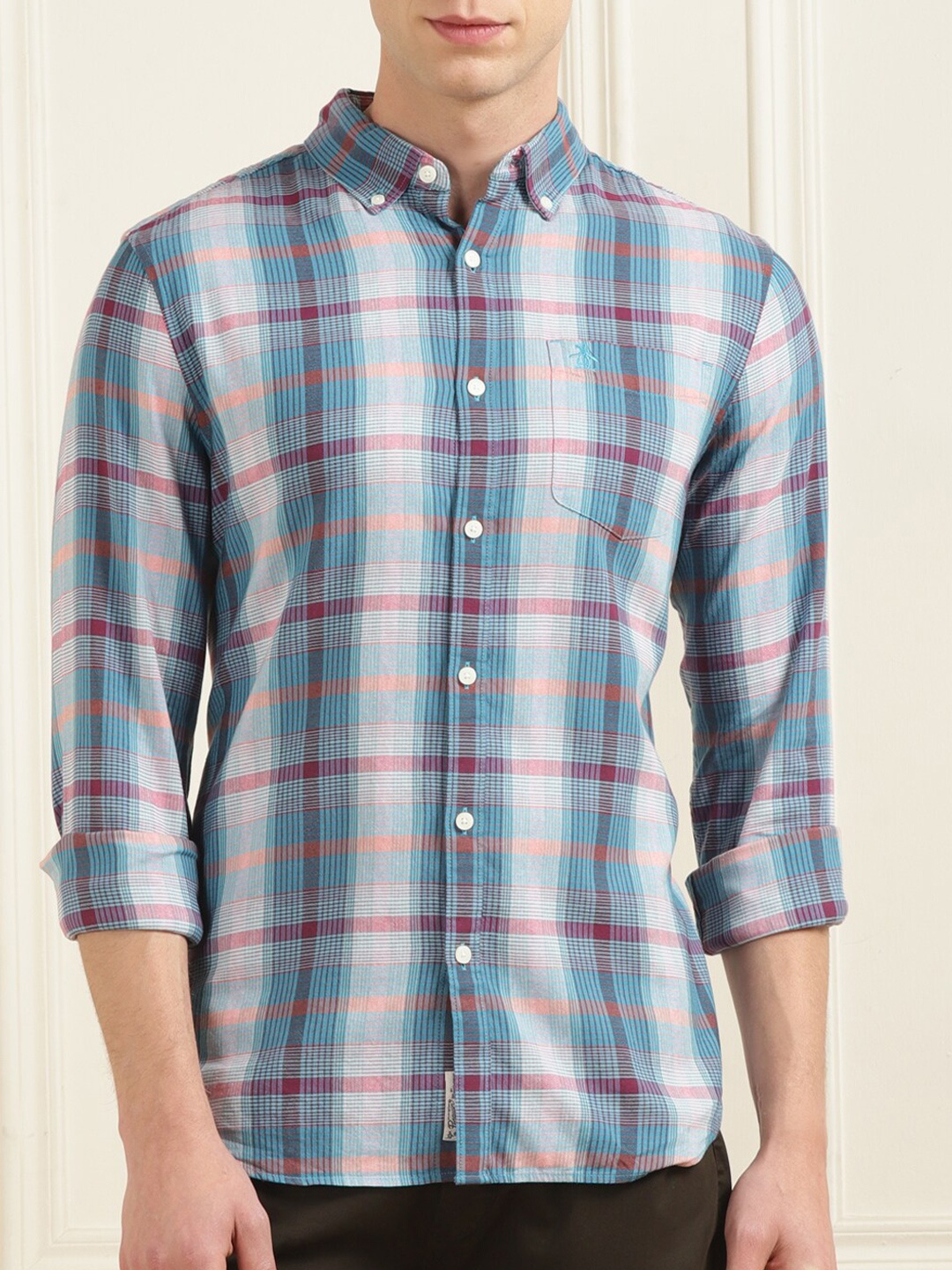 

Original Penguin Tartan Checked Casual Shirt, Blue