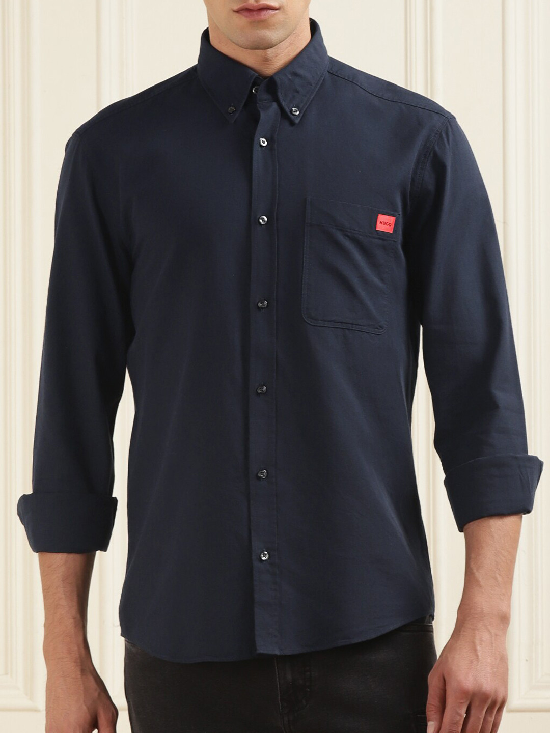 

HUGO Cotton Casual Shirt, Blue