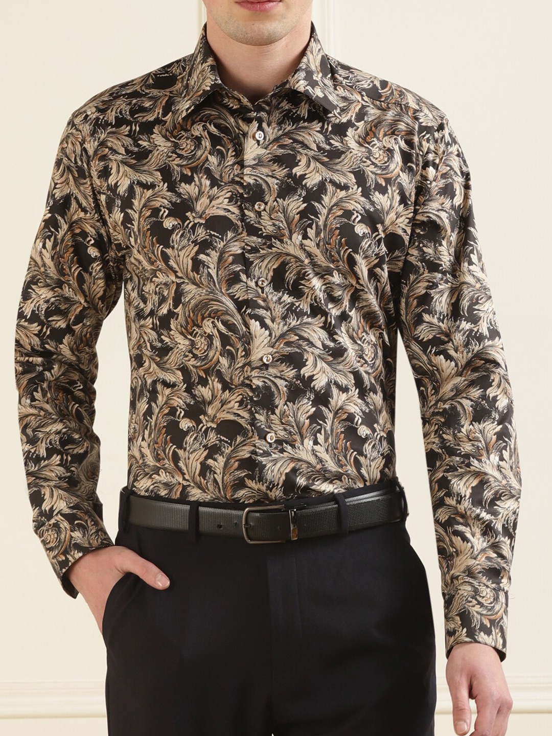 

Eton Floral Printed Casual Shirt, Beige