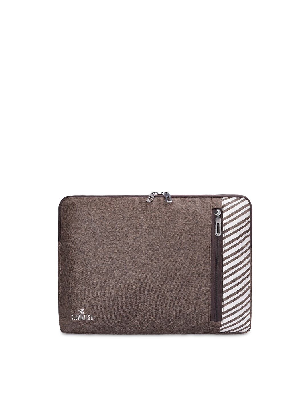 

THE CLOWNFISH Algo Solid Laptop Sleeve, Brown
