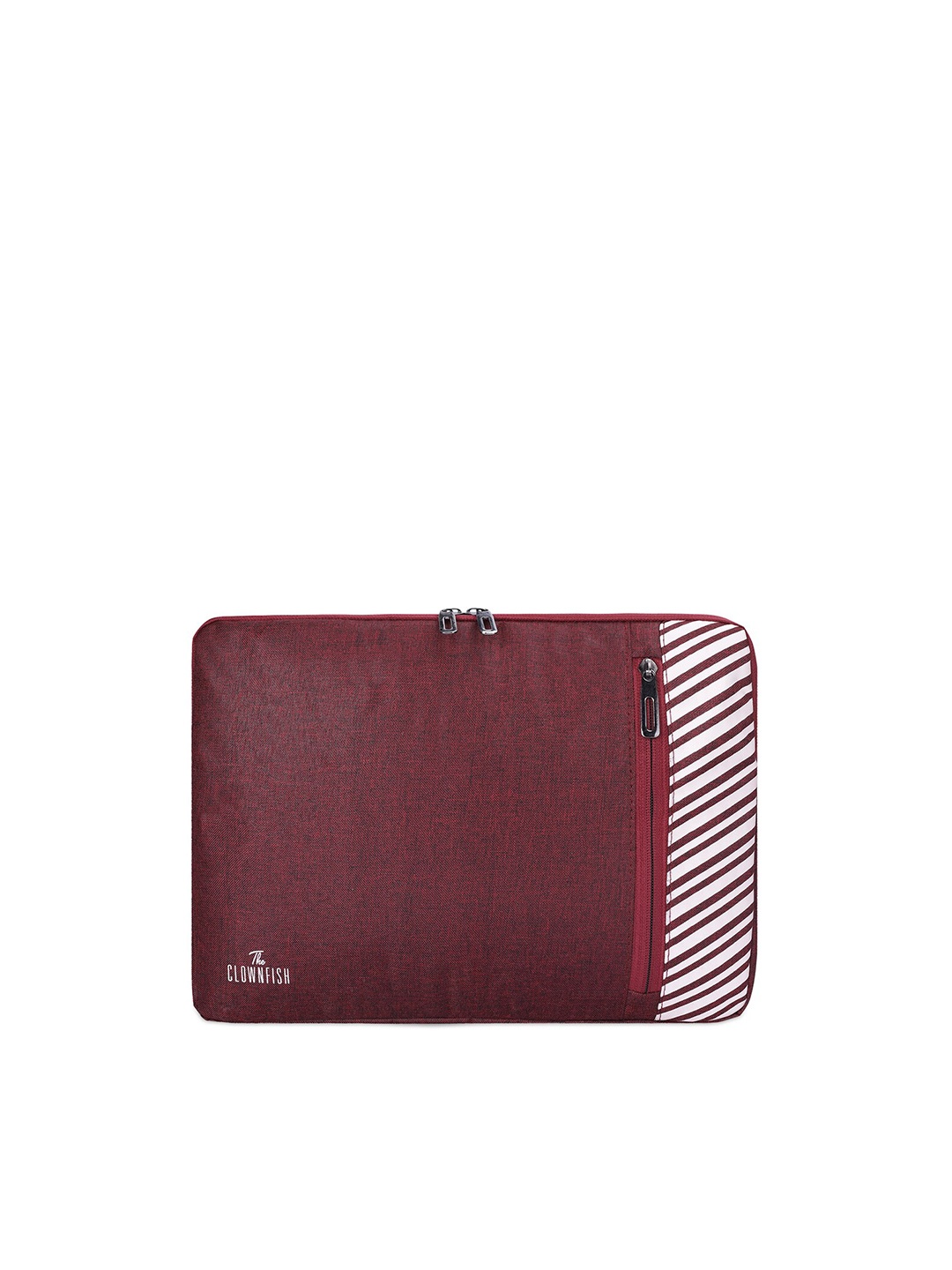 

THE CLOWNFISH Algo Solid Comfort Padded Laptop Sleeve, Maroon