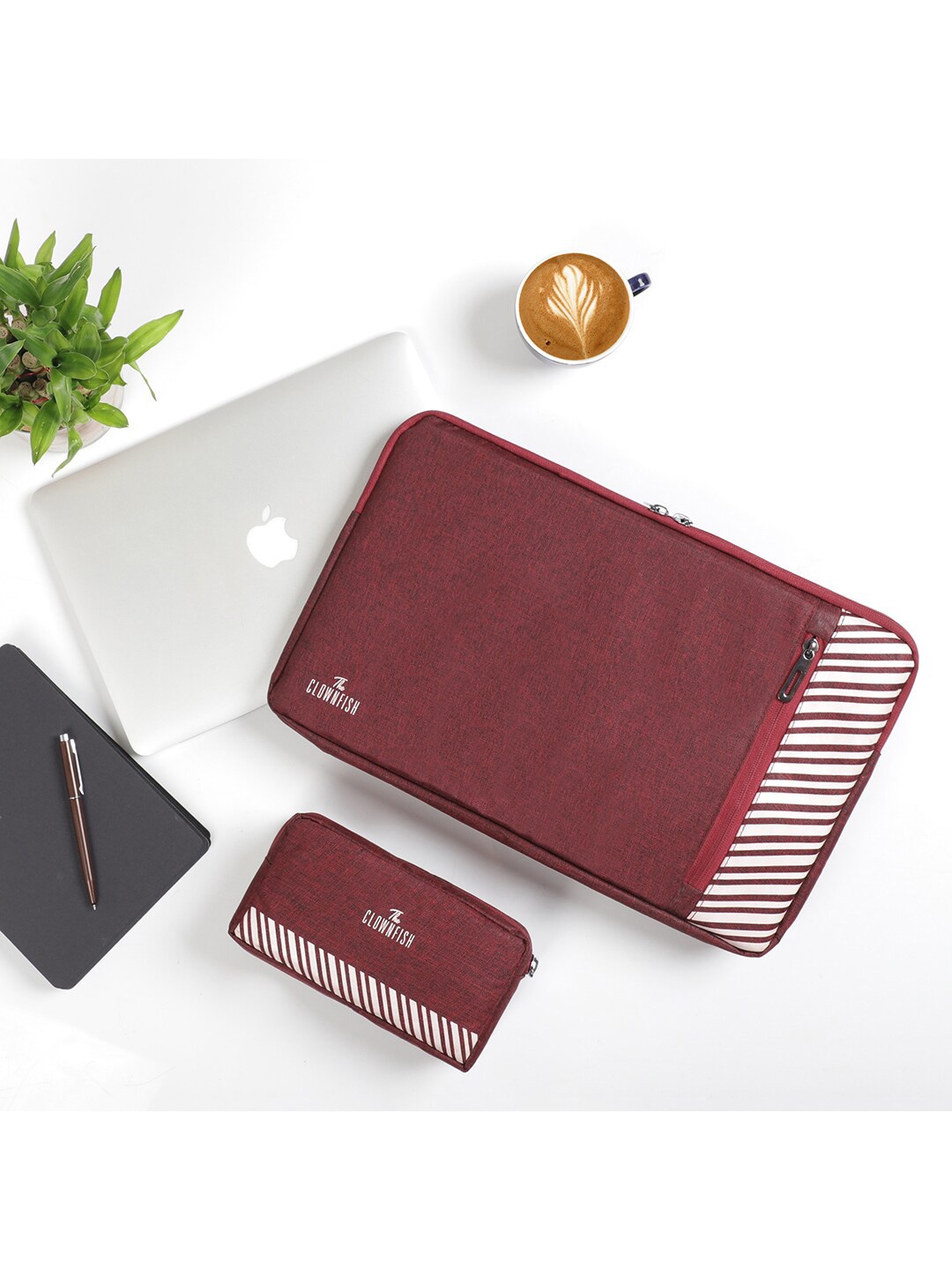 

THE CLOWNFISH Algo Unisex Laptop Sleeve, Maroon