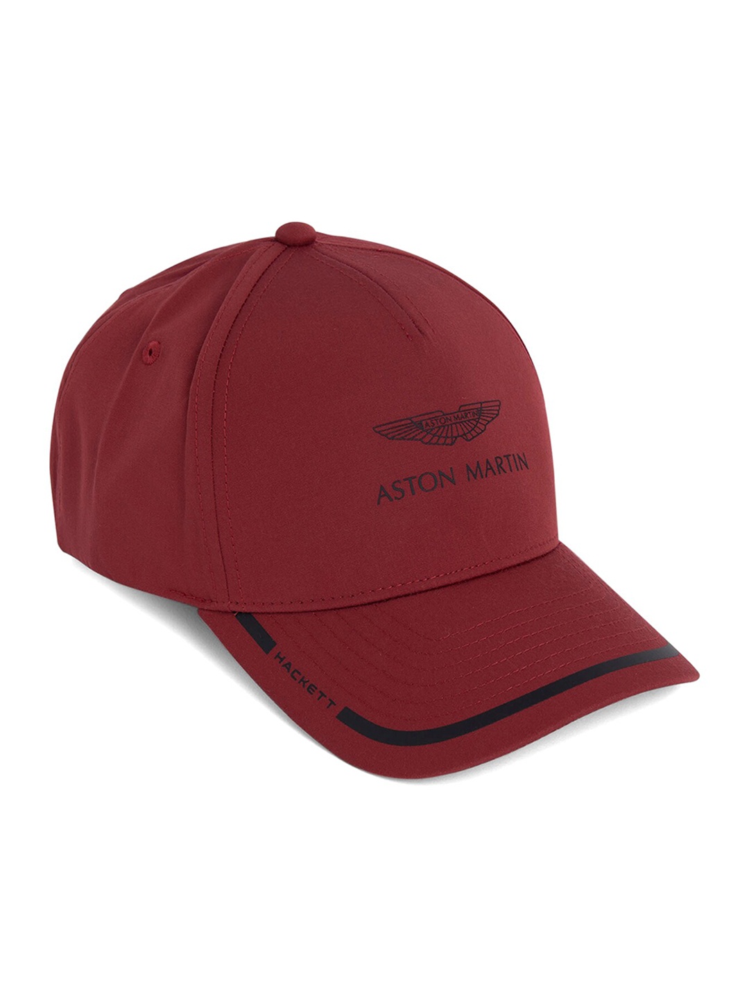 

HACKETT LONDON Men AMR Tape Brand Printed Baseball Cap, Red