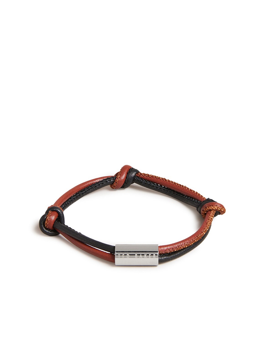 

Ted Baker Men Leather Cuff Bracelet, Brown