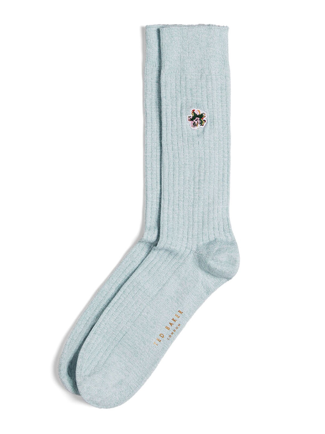 

Ted Baker Men Cotton Calf-Length Socks, Green
