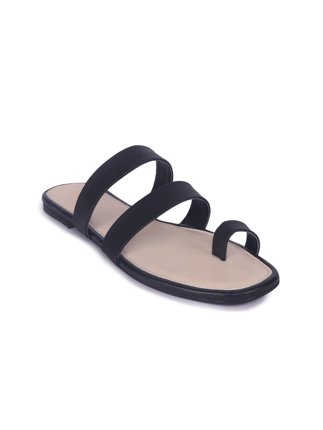 

DressBerry Women Black One Toe Flats