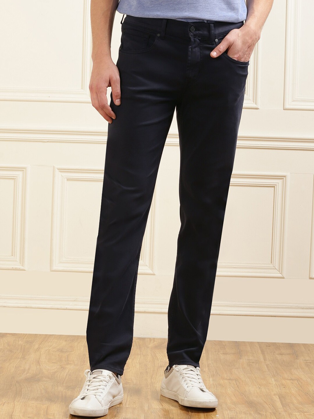 

7 For All Mankind Men Mid-Rise Slim Fit Jeans, Navy blue