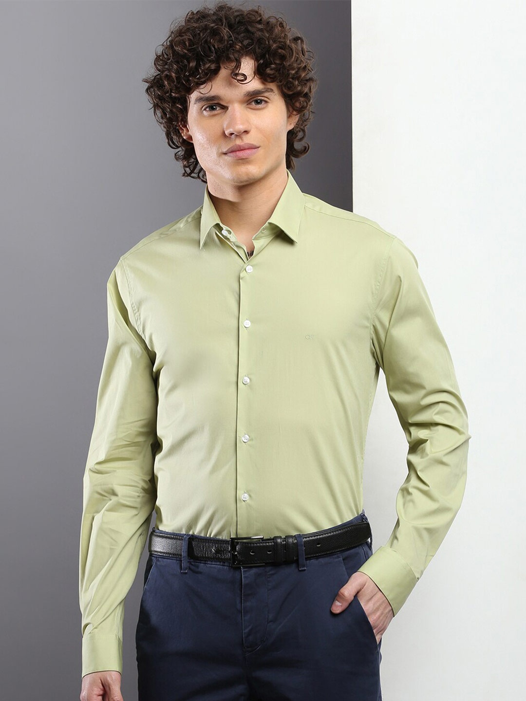 

Calvin Klein Jeans Slim Fit Formal Shirt, Green