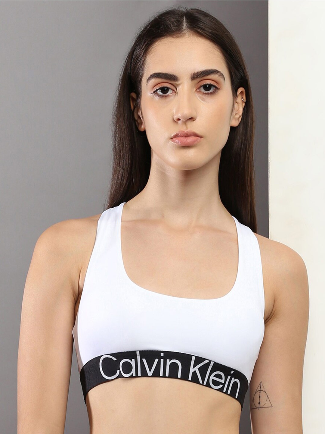 

Calvin Klein Underwear Non Padded Colourblocked Bra, White