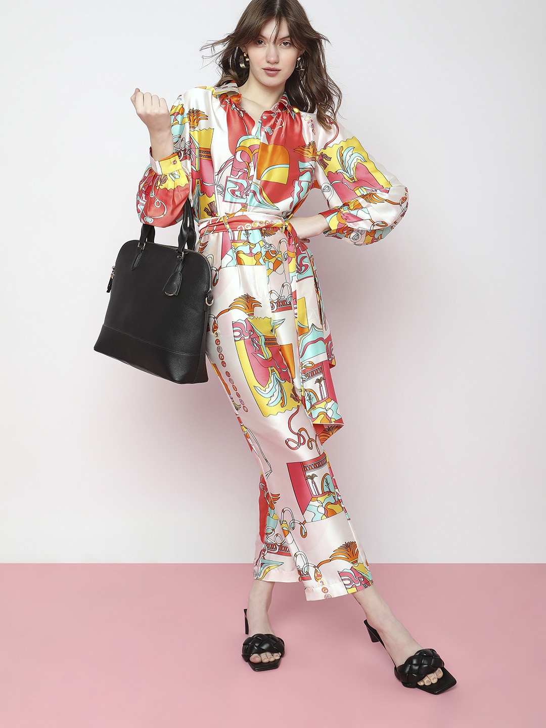 

Vero Moda Abstract Printed Casual Shirt, White