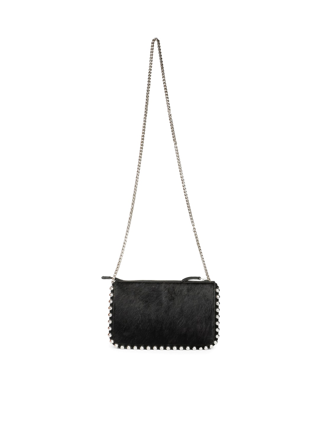 

Saint G Leather Structured Sling Bag, Black