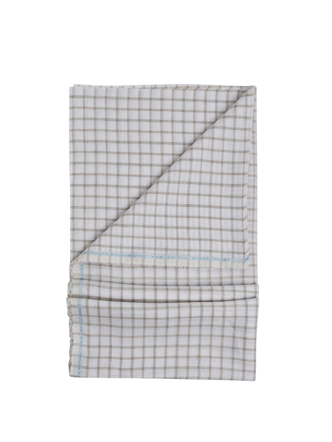 

Linen Club Men Checked Cotton Shirt Clothing Fabric, White