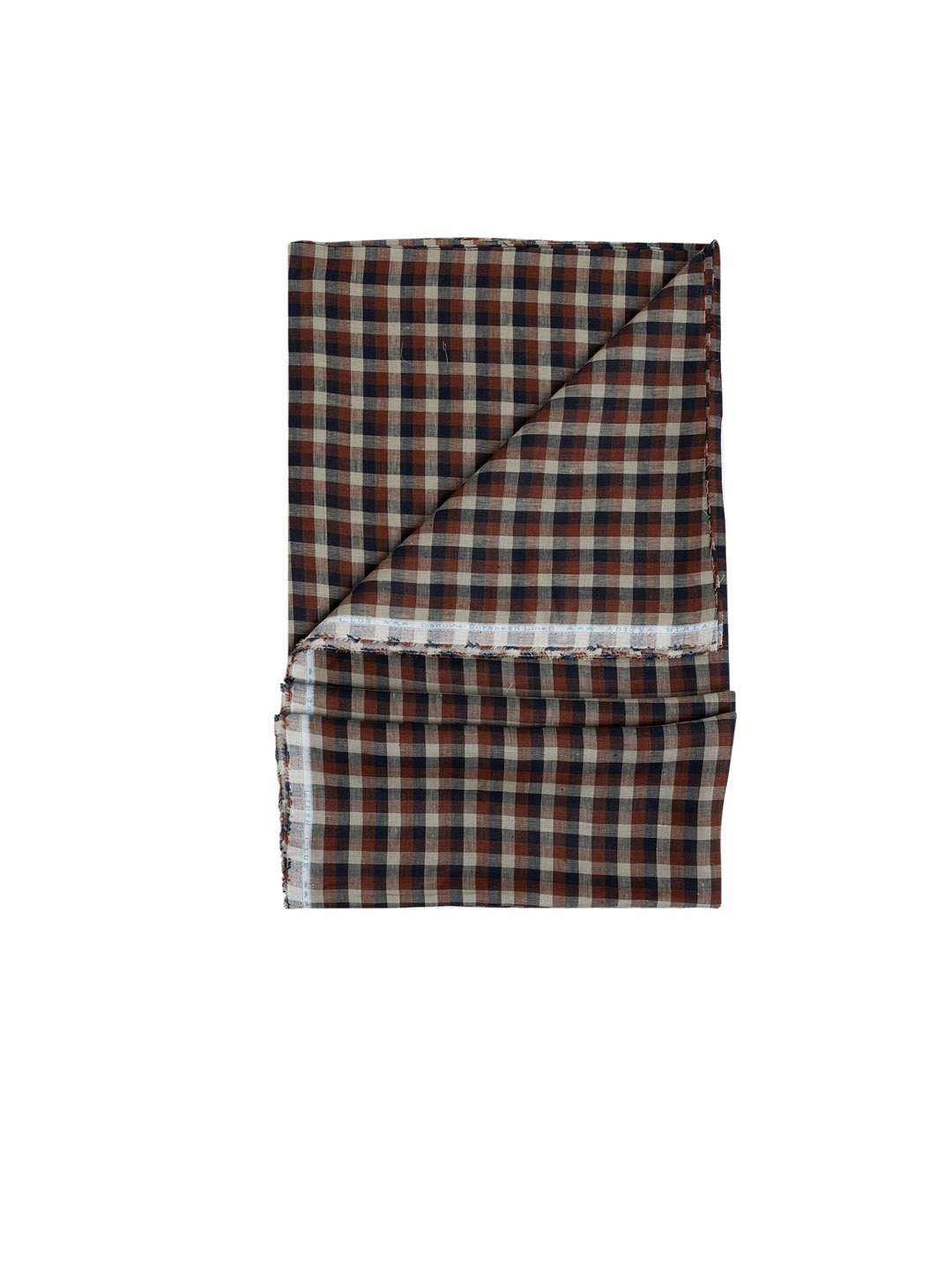 

Linen Club Men Checked Cotton Linen Shirt Clothing Fabric, White