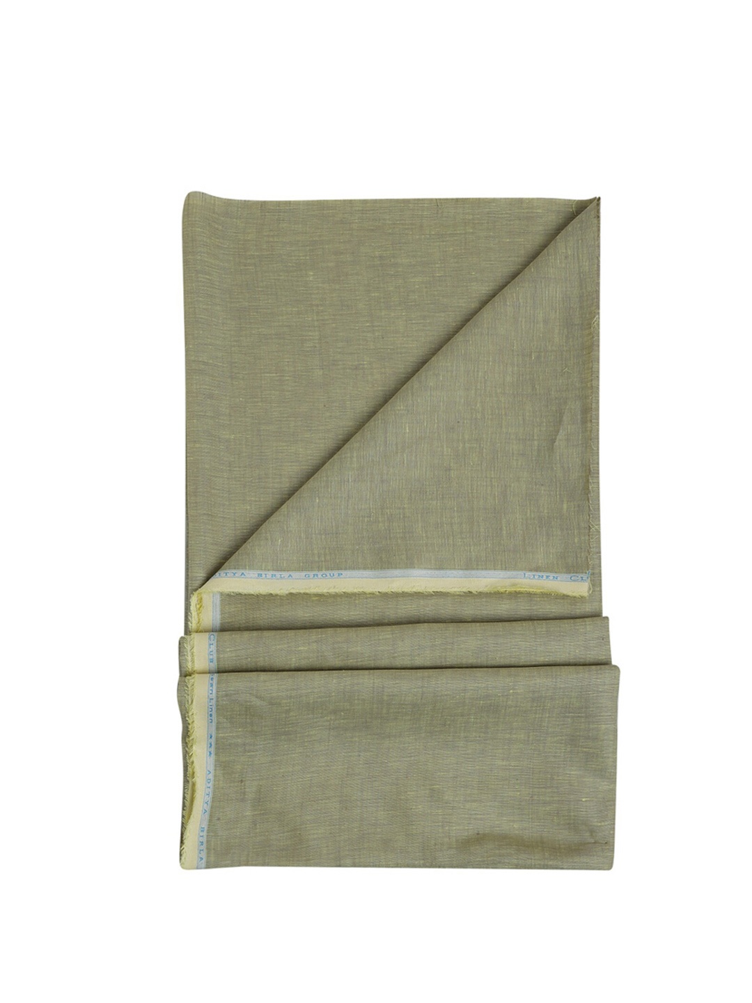 

Linen Club Men Pure Linen Shirt Fabric, Green