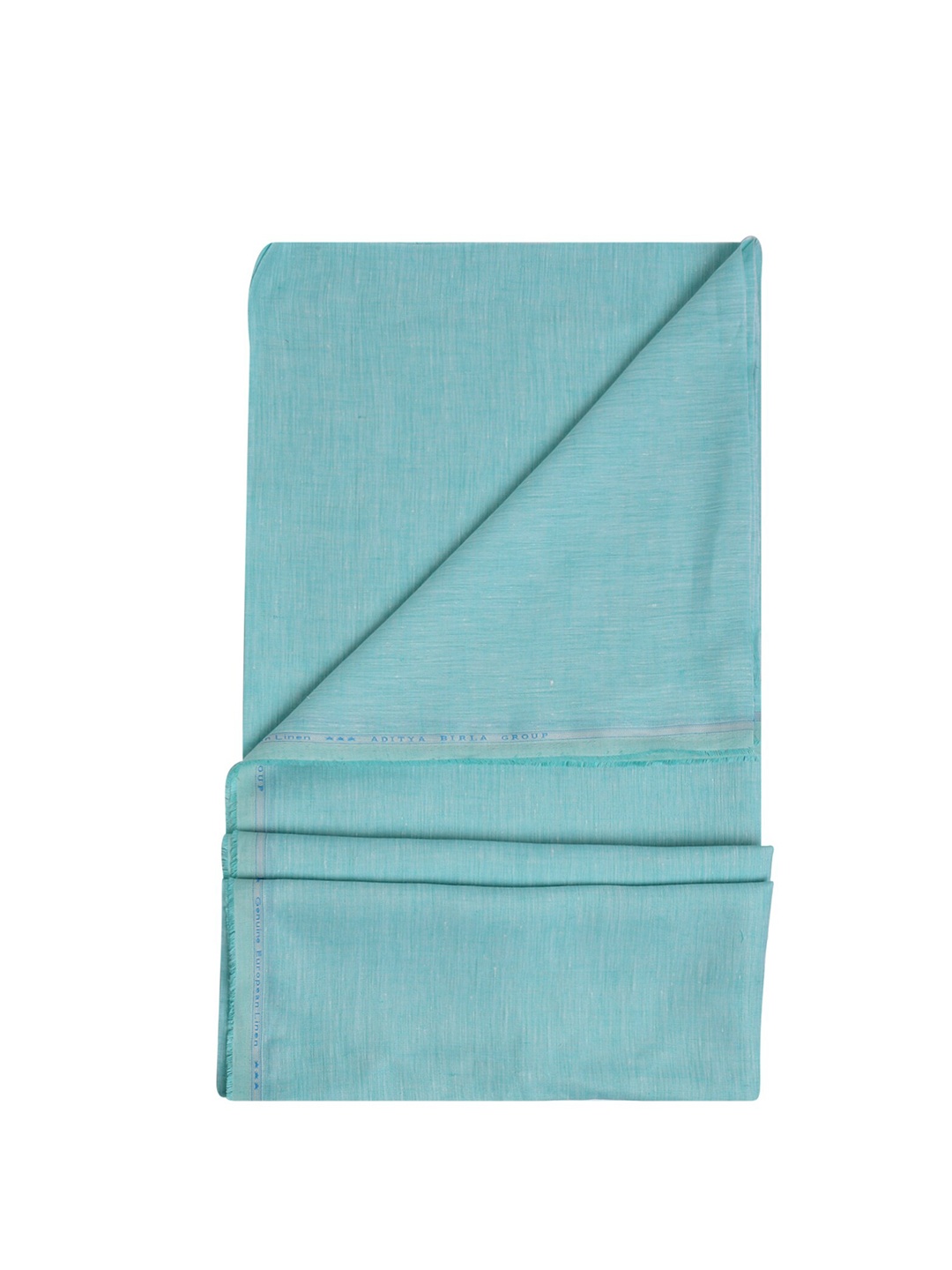 

Linen Club Men Pure Linen Shirt Clothing Fabric, Turquoise blue