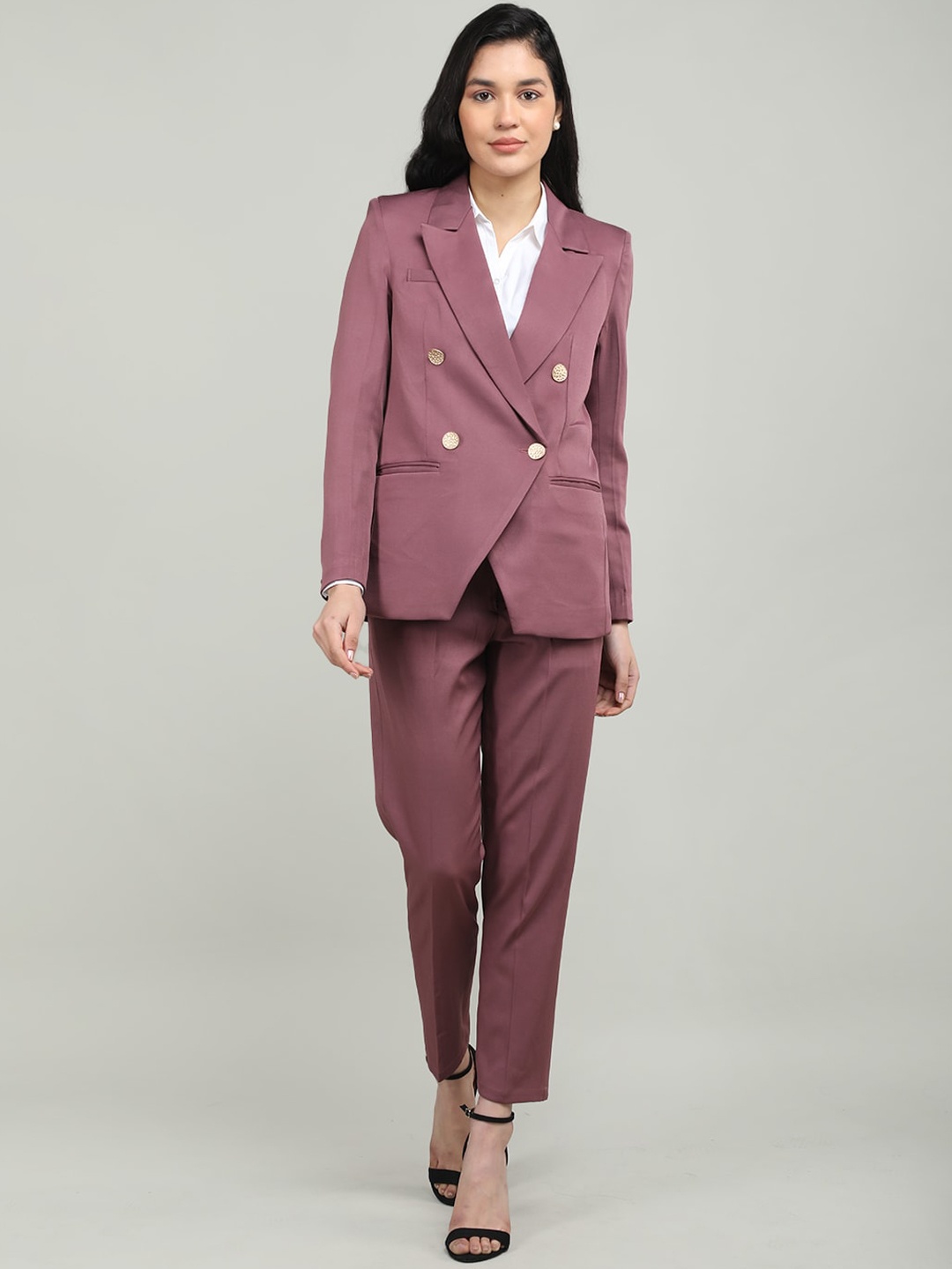 

Dlanxa Women Double Breasted 2-Piece Formal Suit, Purple
