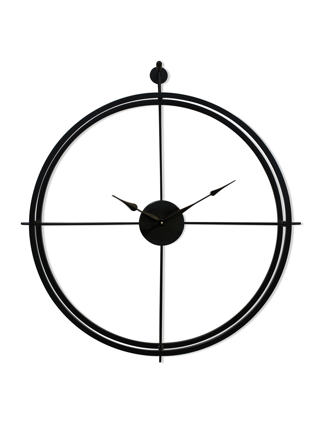 

RANDOM Black Double Frame Analogue Metal Wall Clock