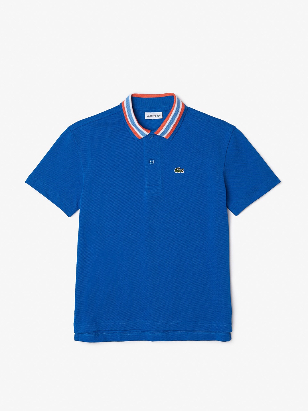 

Lacoste Boys Polo Collar Cotton T-shirt, Blue